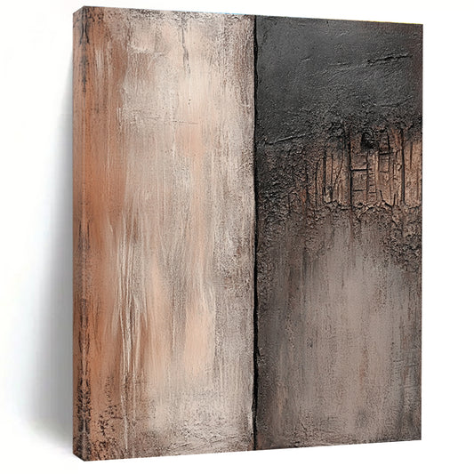 Two - Tone Textured Abstract for Industrial - Style Loft & Modern Art Gallery STSC538