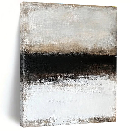 Monochromatic Abstract Divide for Minimalist Bedroom & Modern Office STSC630