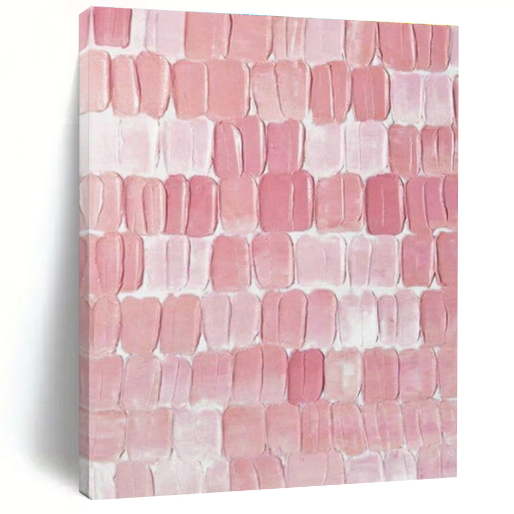 Pink Textured Art for Girly Home Bedroom Vanity Areas DLZ0274