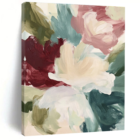 Soft Floral Abstract for Romantic Bedroom & Feminine Wellness Space STSC558