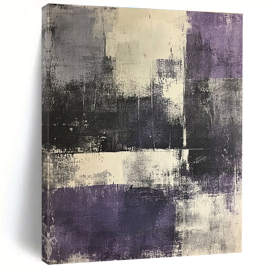 Purple and Gray Abstract for Art Deco Lounge & Eclectic Bedroom STSC622