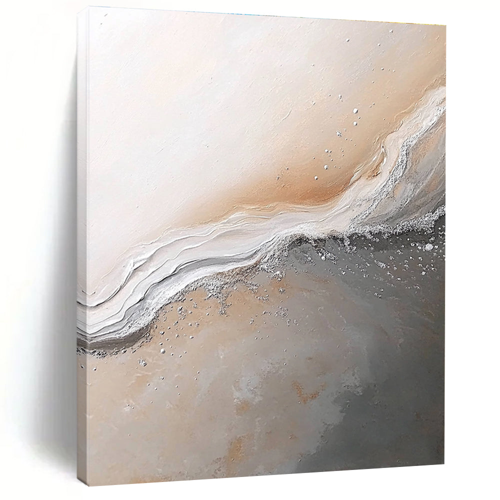 Serene Abstract Art for Scandinavian Bedroom & Coastal Café STSC014