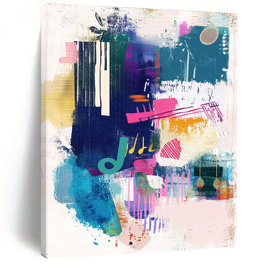 Music - Inspired Abstract for Creative Music Studio & Trendy Café STSC560