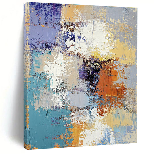 Colorful Abstract Patchwork for Eclectic Home Decor & Artistic Retail Space STSC584