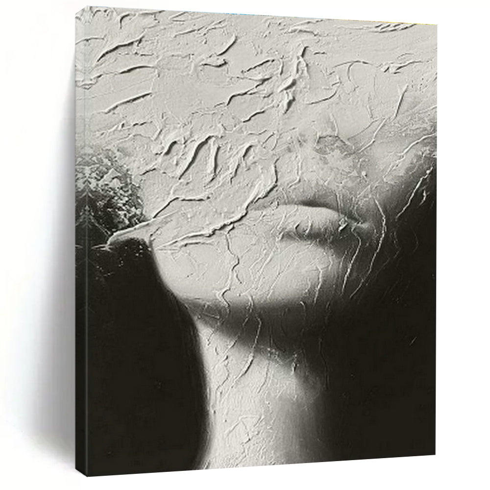 Black - White Portrait Art for Sophisticated Home Library Feature Walls DLZ0223