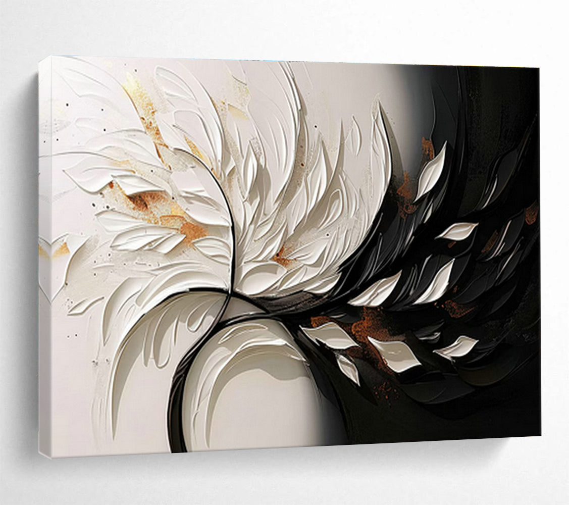 3D Feather - Shaped Art for Glamorous Boutique Dressing Rooms DLZ3130