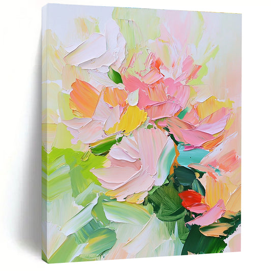 Colorful Floral Abstract Art for Living Room & Garden Room STSC700