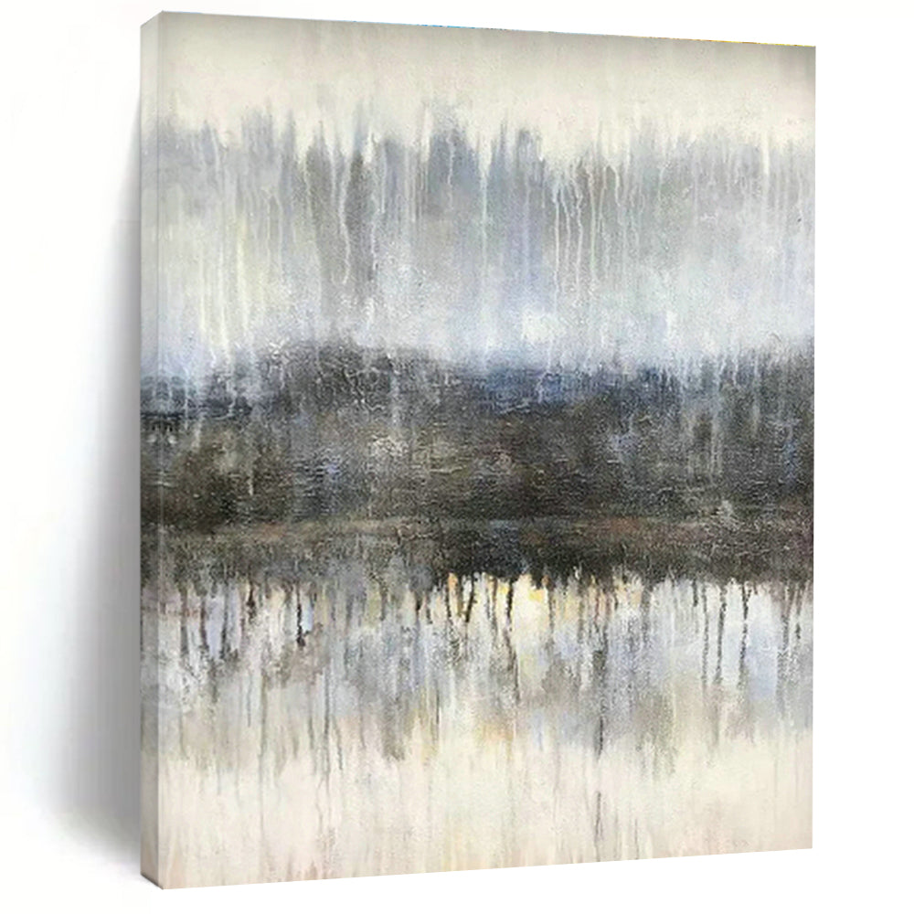 Misty Forest Reflection for Nature - Themed Spa & Rustic Cabin Living Room DLZ0883