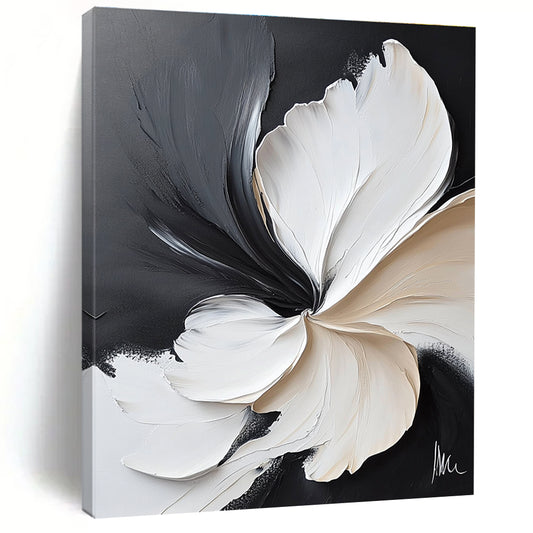 Black and White Flower for Dramatic Entryway & Modern Art Studio STSC514