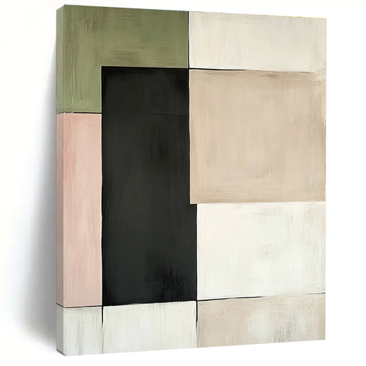 Pastel Color Block Grid for Scandinavian - Style Nursery & Cozy Coffee Shop STSC764