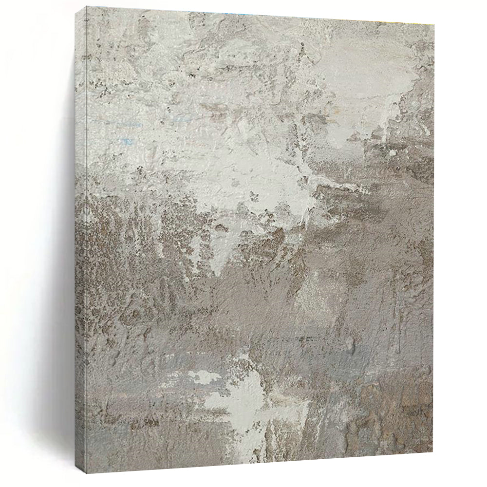 Gray Textured Abstract Art for Industrial Loft & Modern Art Gallery DLZ2200