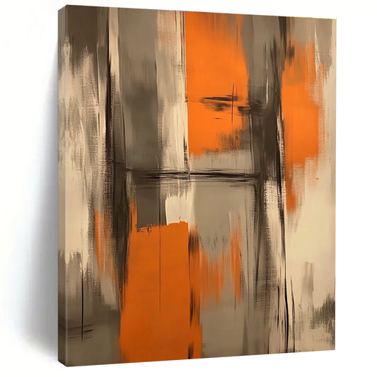 Orange and Grey Abstract for Industrial Loft & Creative Studio STSC782