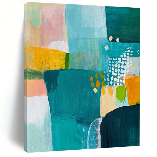 Colorful Geometric Abstract for Eclectic Home Office & Vibrant Retail Space STSC608