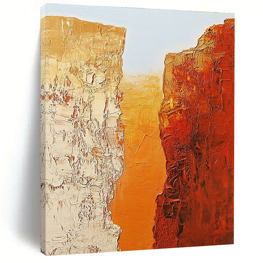 Textured Canyon Cliffs Art for Office & Study STSC713