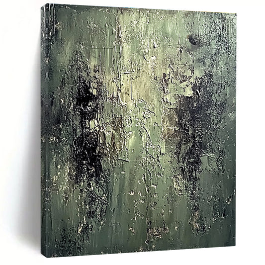 Textured Green Abstract for Industrial - Chic Loft & Artistic Studio STSC587