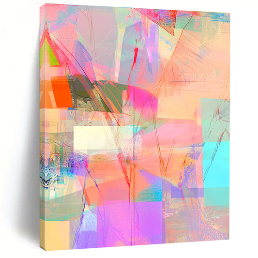 Colorful Abstract Collage for Creative Café & Vibrant Art Studio STSC543