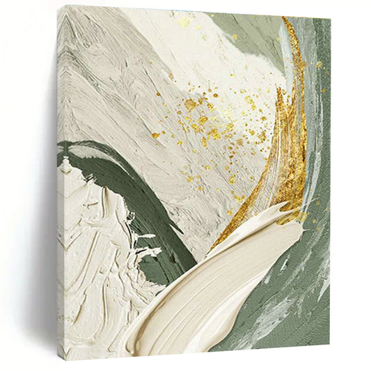 Gold - Speckled Abstract Art for Luxury Boutique & Glamorous Dining Room DLZ2195