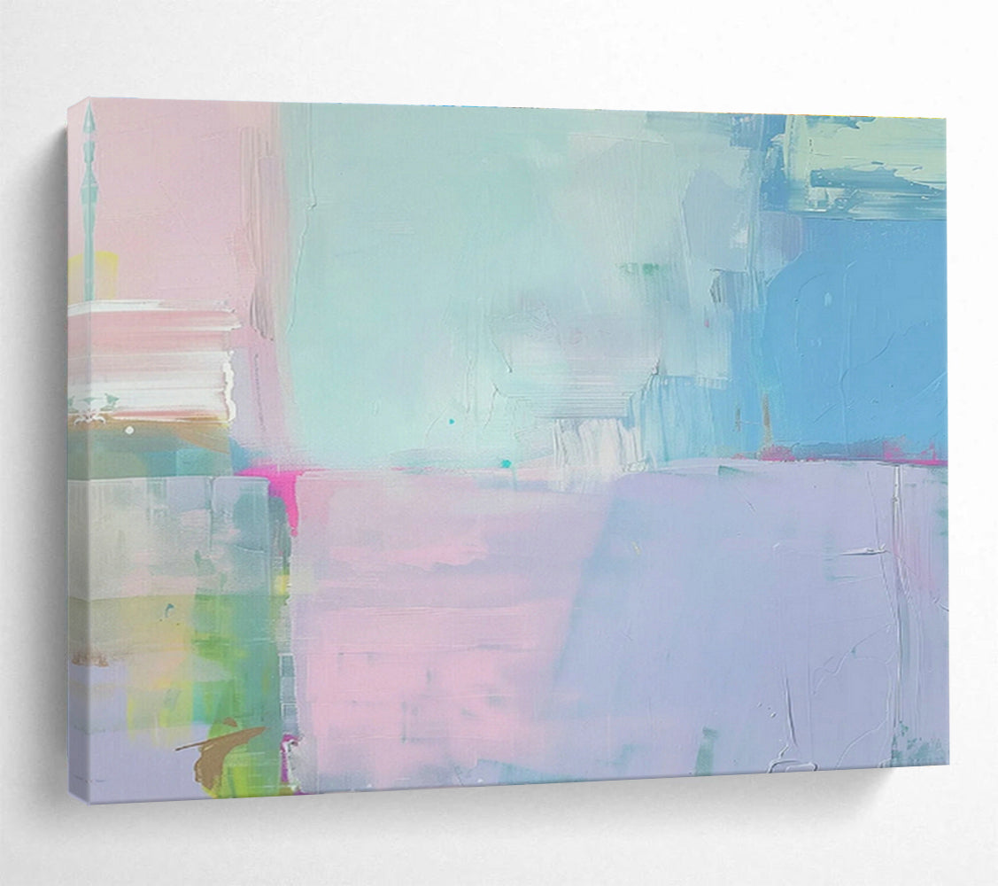 Soft - Color Block Collage Art for Minimalist Nursery DLZ2865