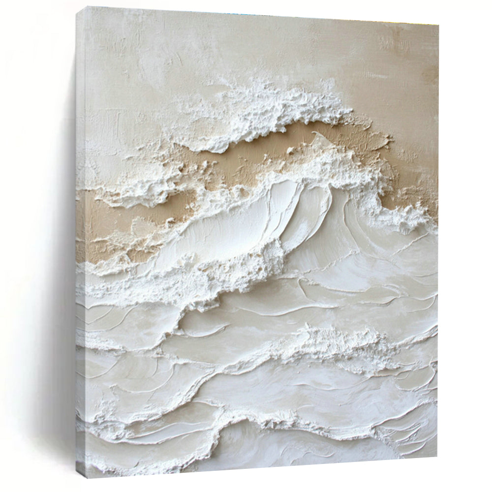Textured Wave Relief Art for Beach House & Coastal Art Gallery DLZ0735