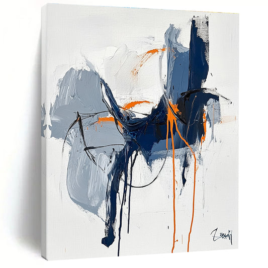 Expressive Drip Abstract Art for Studio & Café STSC676