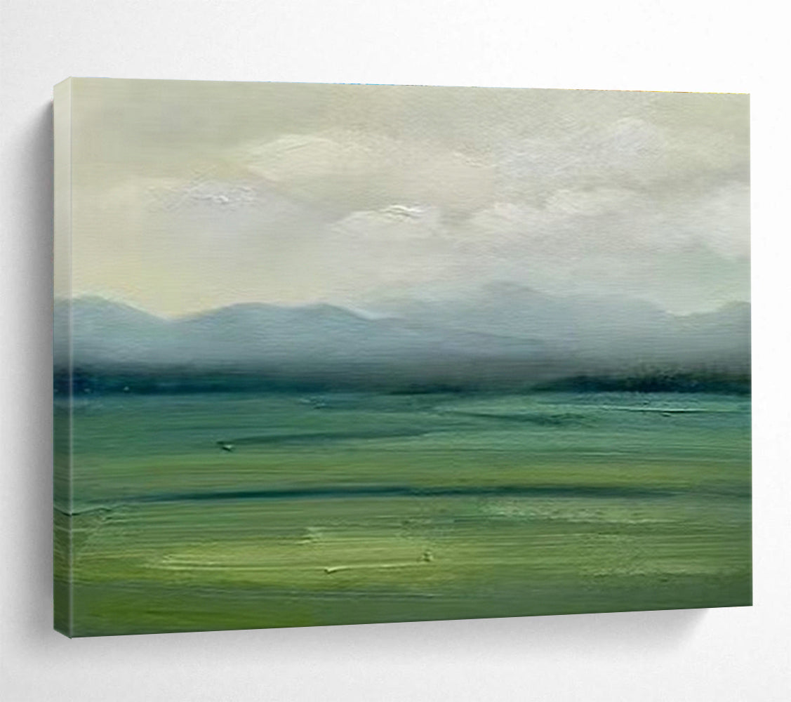 Misty Landscape Oil Painting for Nature - Inspired Bedrooms DLZ2485