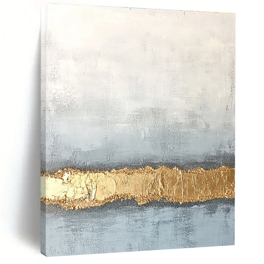 Gold Band Abstract Art for Dining Room & Hallway STSC735