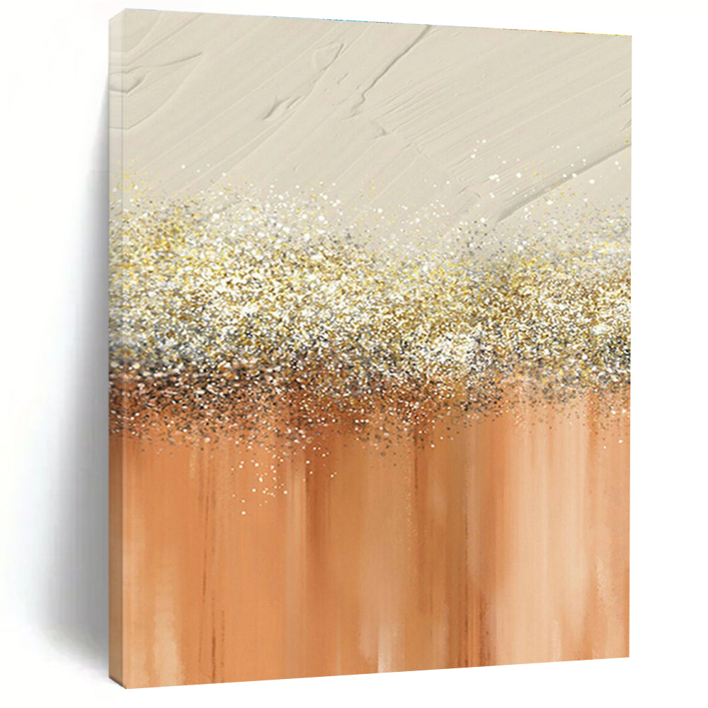 Gold - Glitter Gradient Abstract Art for Wedding Venue & Glamorous Boutique DLZ0665