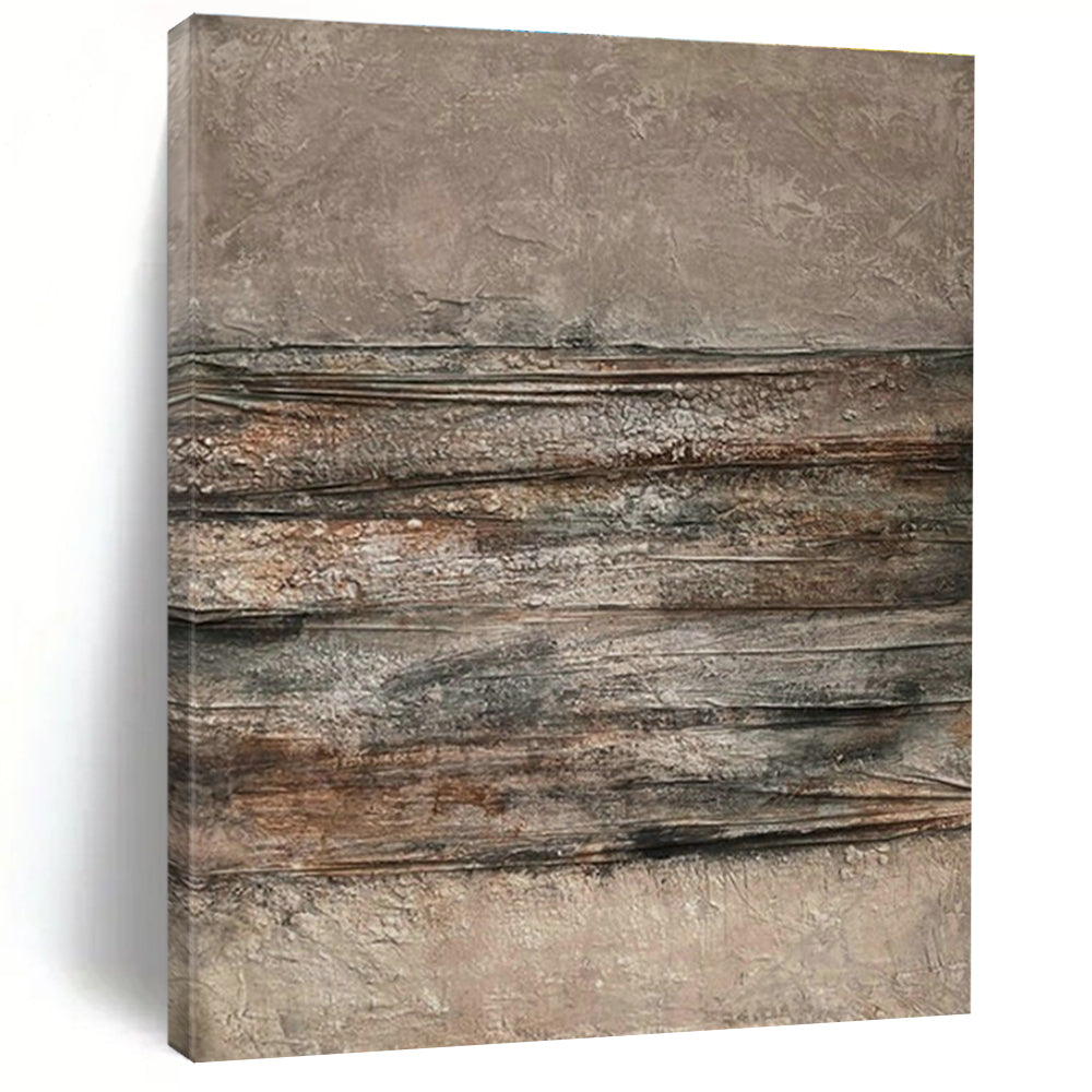 Brown - Gray Textured Art for Industrial Loft & Art - Centric Wine Bar DLZ1865