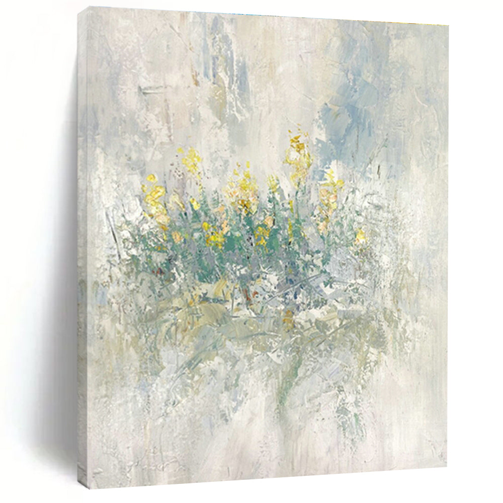 Light - Color Floral Abstract Art for Living Room & Bedroom DLZ0482