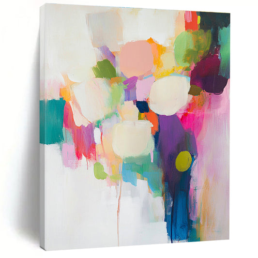 Colorful Abstract Floral Burst for Bohemian Living Room & Feminine Boutique STSC761