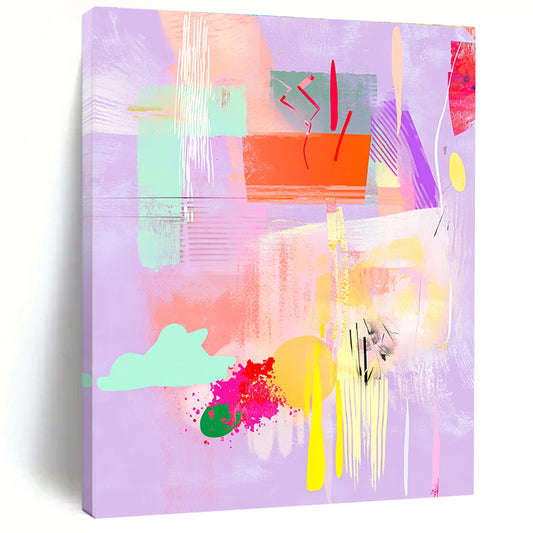 Playful Pastel Abstract for Kids’ Creative Space & Feminine Boutique STSC546