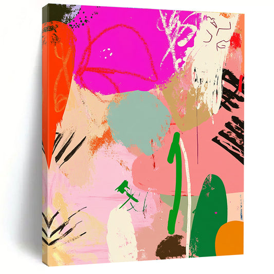 Colorful Graffiti - Style Abstract for Vibrant Art Café & Creative Studio STSC485