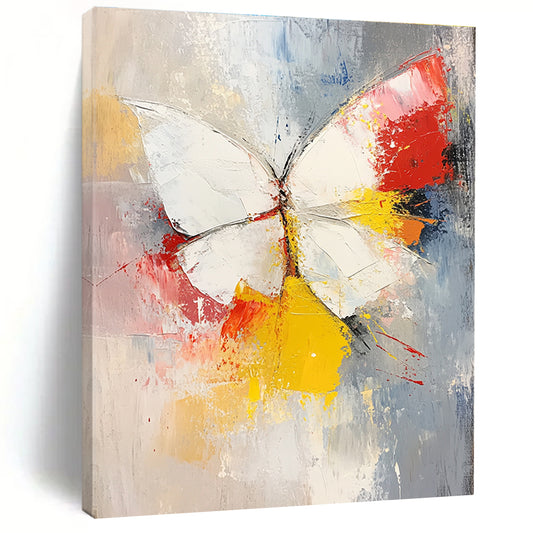 Textured Butterfly Painting for Bohemian Bedroom & Nature - Inspired Gallery STSC552
