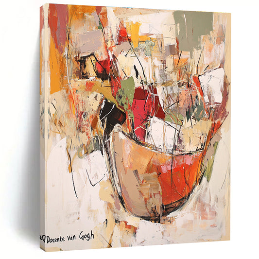 Colorful Abstract Still Life for Vibrant Kitchen & Creative Café STSC639