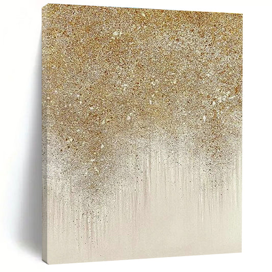 Gold - Silver Drip Art for Living Room & Bedroom DLZ0437