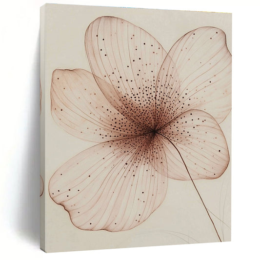 Delicate Flower Drawing for Elegant Bathroom & Botanical Study STSC1197