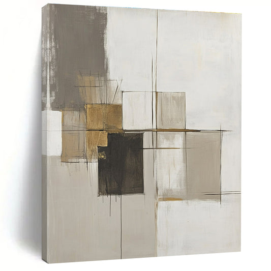 Earth - Toned Abstract Composition for Rustic Home & Nature - Inspired Gallery STSC778