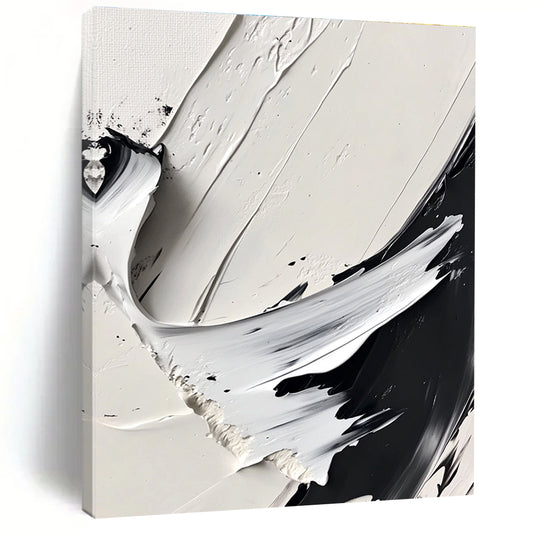 Black and White Textured Abstract for Modern Art Gallery & Industrial - Chic Loft STSC507