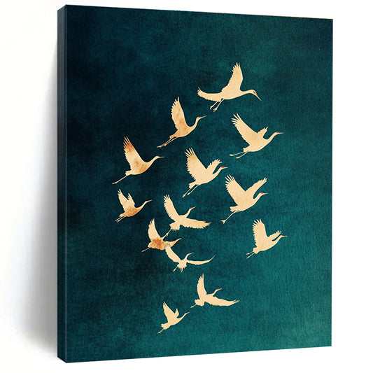 Gold Rings on Gray Art for Boutique Jewelry Shop & Modern Living Room STSC1305