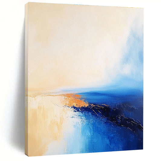 Minimalist Sea Abstract for Scandinavian - Style Home & Serene Meditation Room STSC599