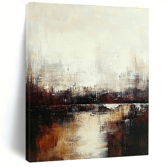 Neutral Tones Abstract Cityscape Art for Office & Study STSC724