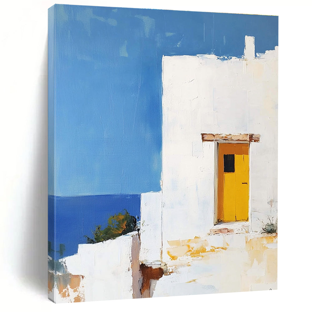 Coastal White Building for Beach House Living Room & Nautical Café STSC1252