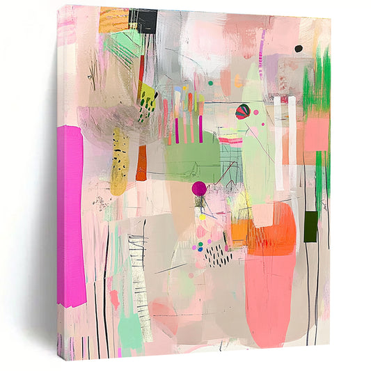 Pastel Abstract Collage for Nursery & Feminine - Inspired Café STSC573