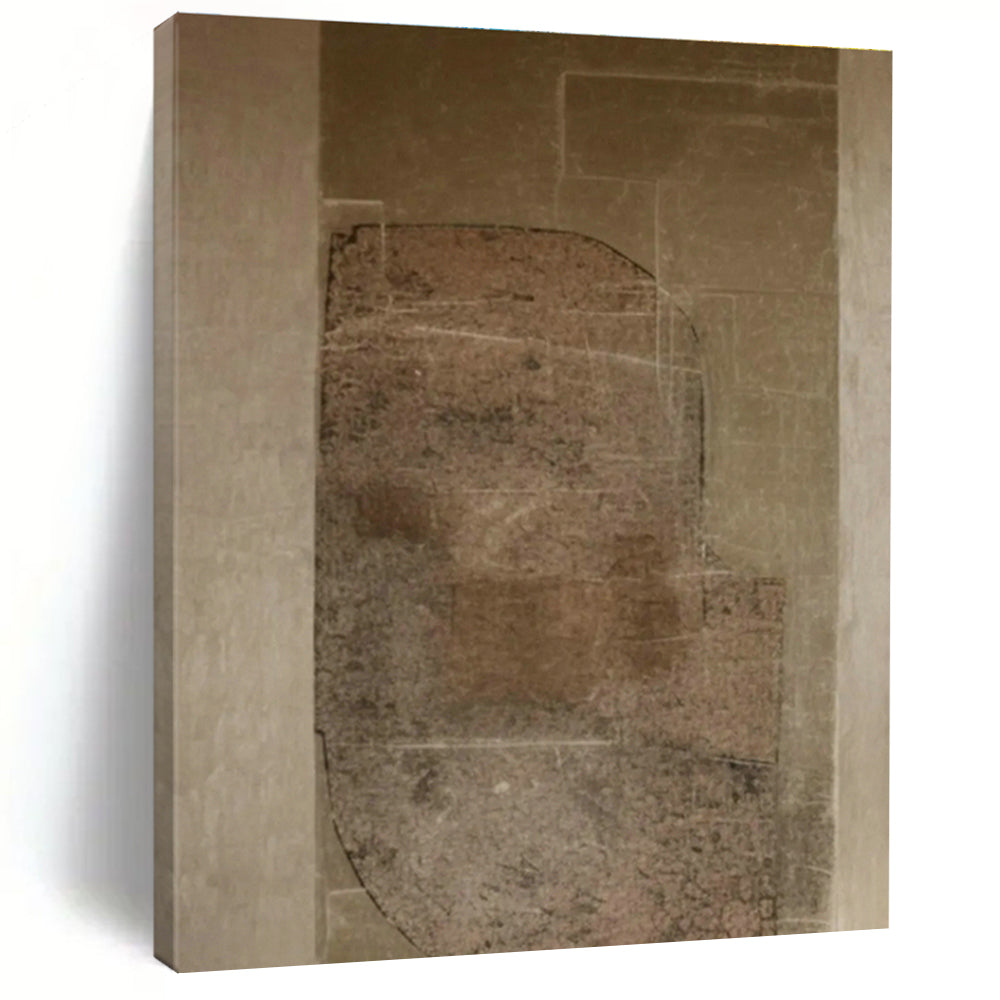 Textured Brown Abstract Art for Industrial Loft Study & Earth - Tone Art Gallery DLZ0832