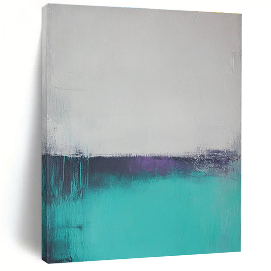 Turquoise and Purple Abstract for Modern Living Room & Artistic Home Office STSC590