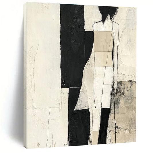 Modern Figure Abstract Art for Studio & Entryway STSC674