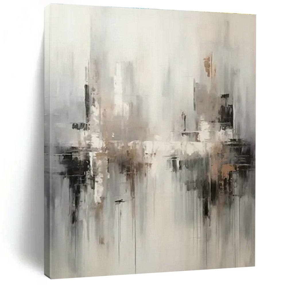 City Silhouette Abstract Art for Urban Home Den & Corporate Meeting Area DLZ1713