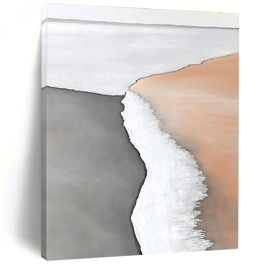 Minimalist Beach Scene for Scandinavian - Style Home & Coastal Office STSC550