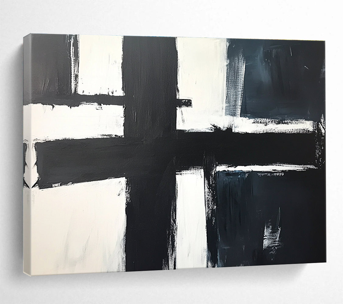 Black - White Geometric Art for Modern Office & Art - Themed Gallery SC018