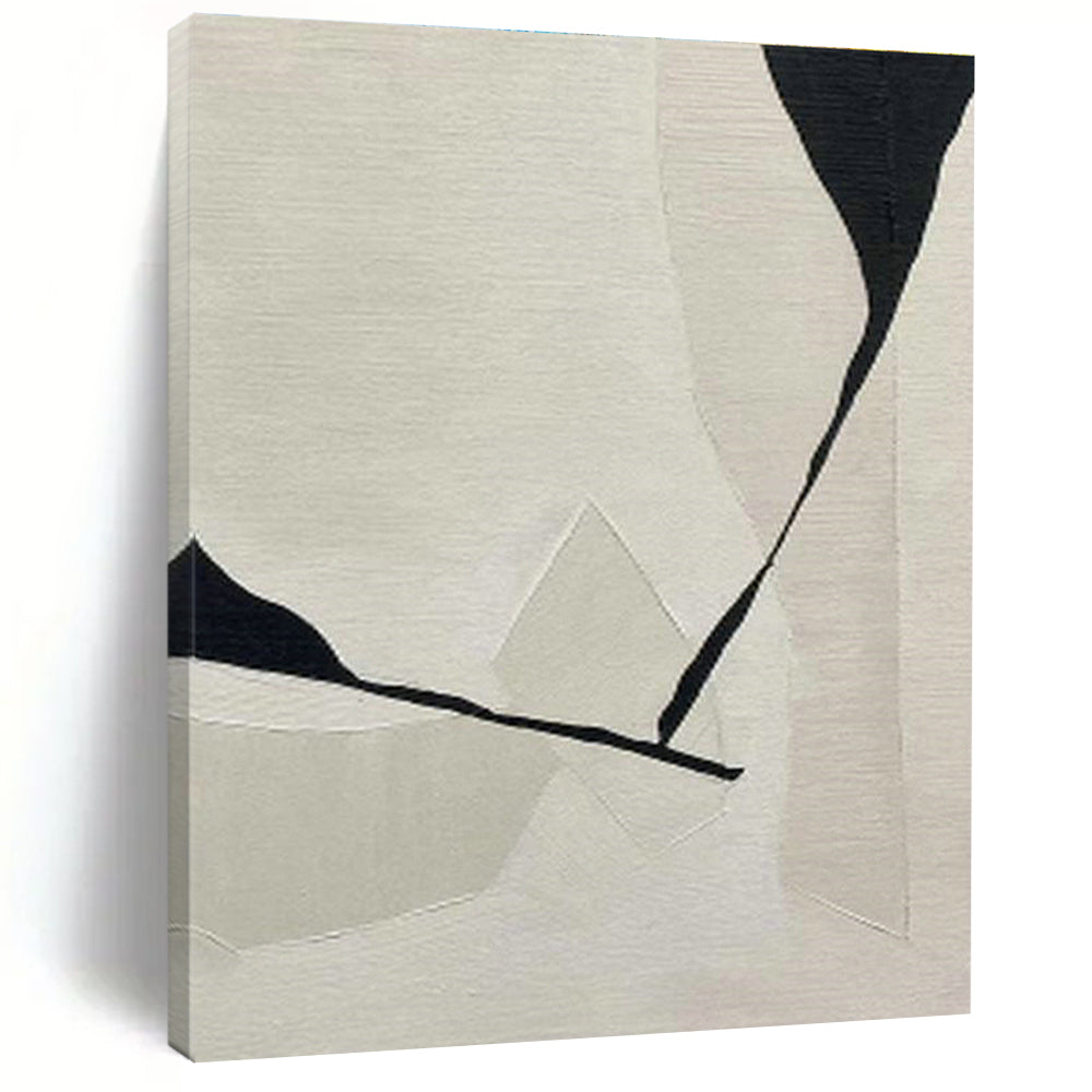 Black - White Geometric Abstract Art for Modern Office Meeting Rooms DLZ0240